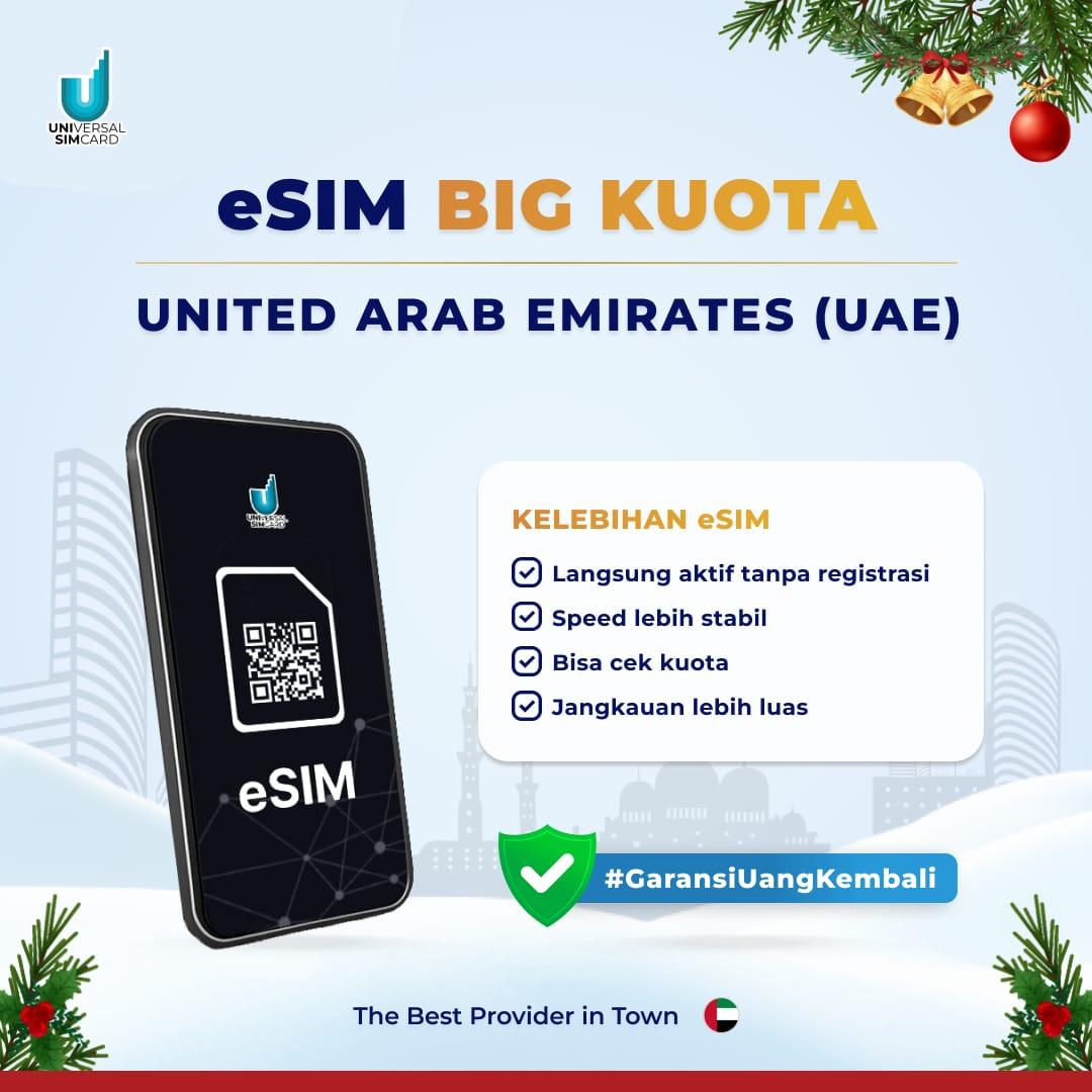 Unisim eSIM United Arab Emirates (UAE) Big Data