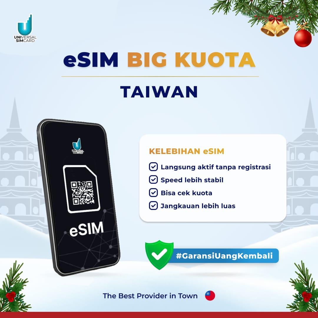 Unisim eSIM Taiwan Big Data