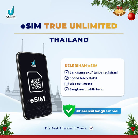 Unisim eSIM Thailand True Unlimited
