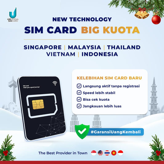 Unisim Simcard Asean Big Data (SG, Malay, Thai, Indo, Vietnam)