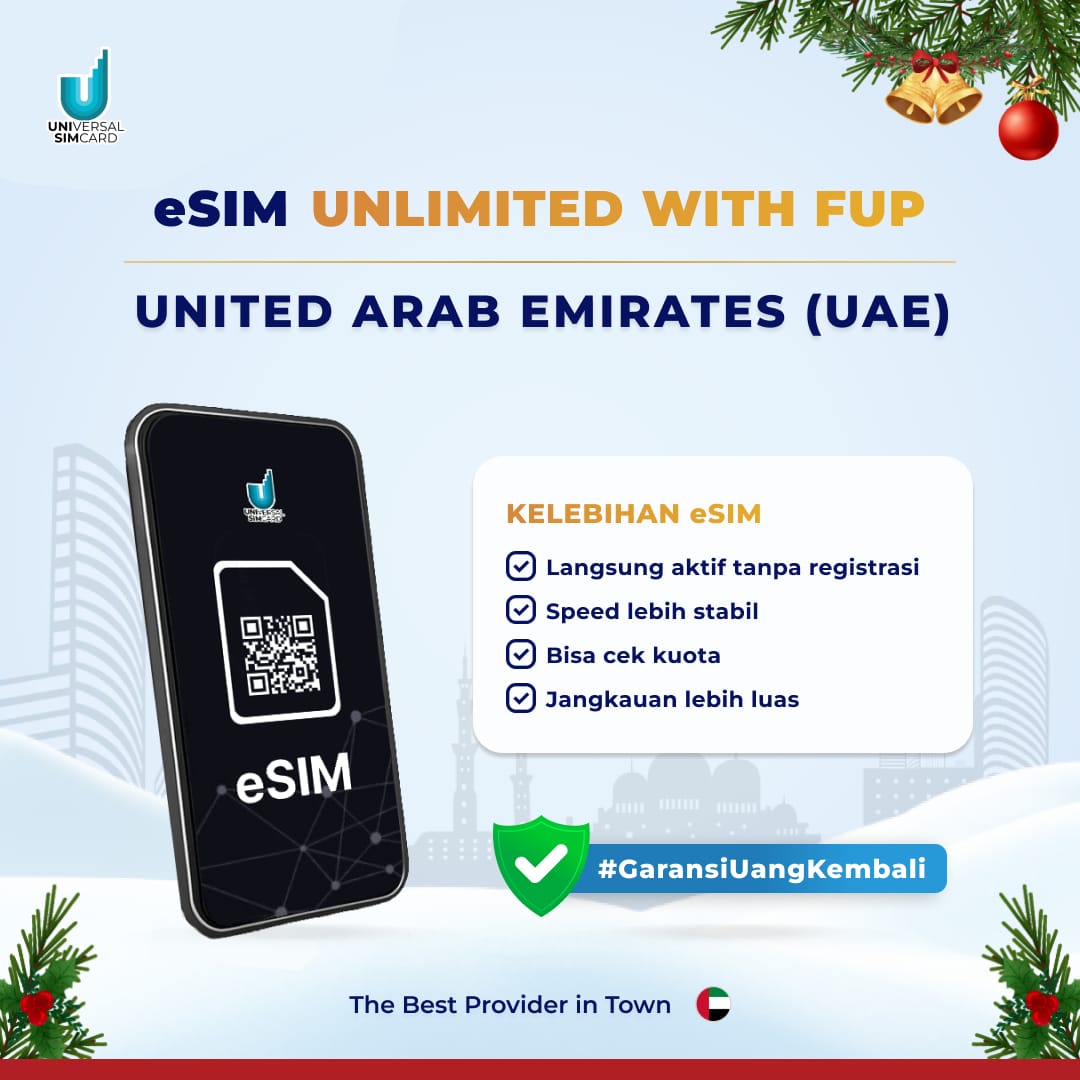 Unisim eSIM United Arab Emirates (UAE) with FUP & True Unlimited