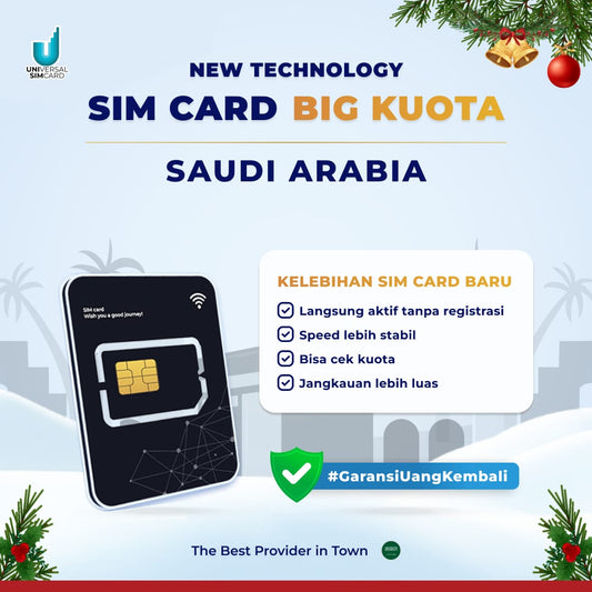 Unisim Simcard Saudi Arabia BIG KUOTA DATA
