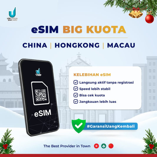 UniSim eSIM China Hongkong Macau Big Data