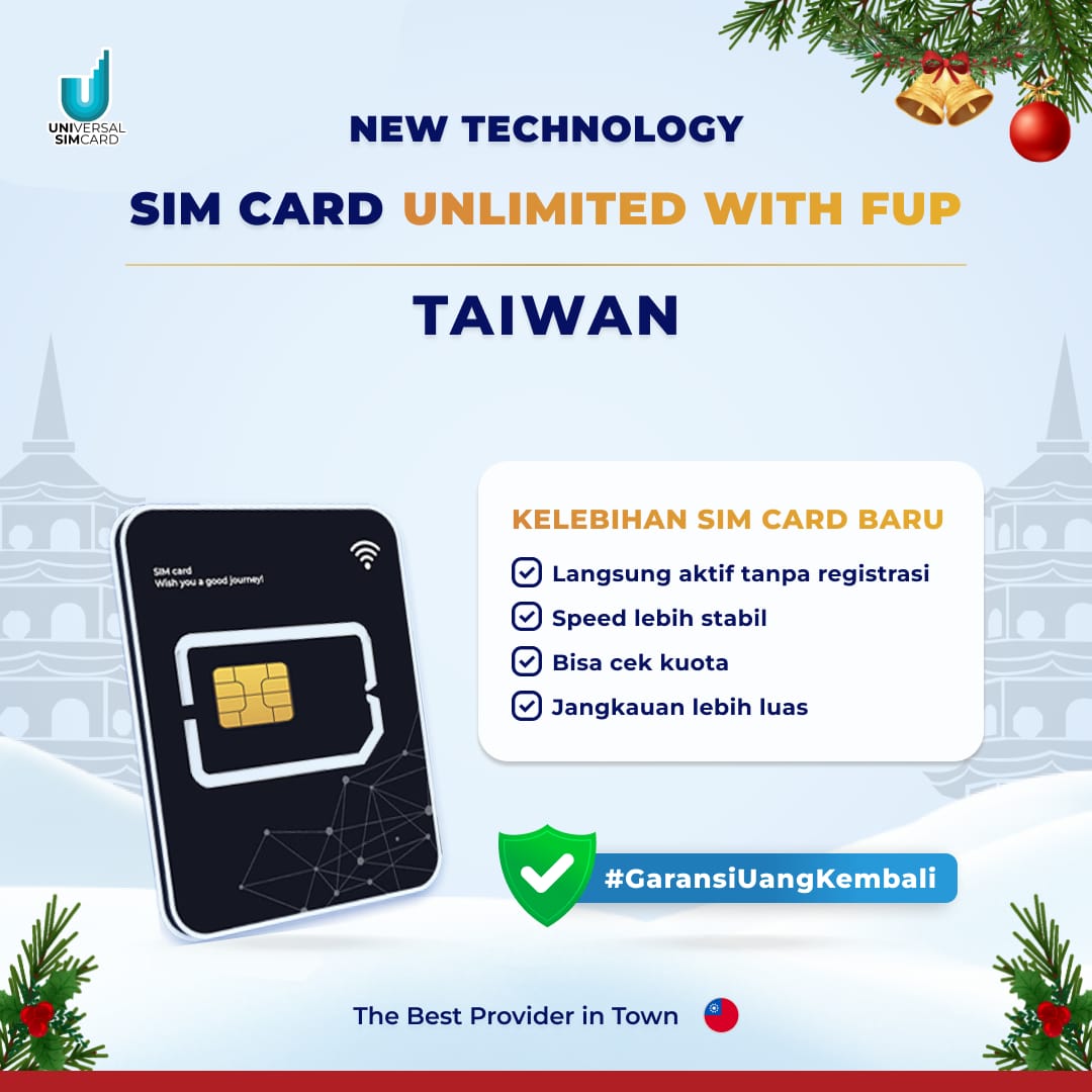 Unisim Simcard Taiwan Unlimited with FUP & True Unlimited