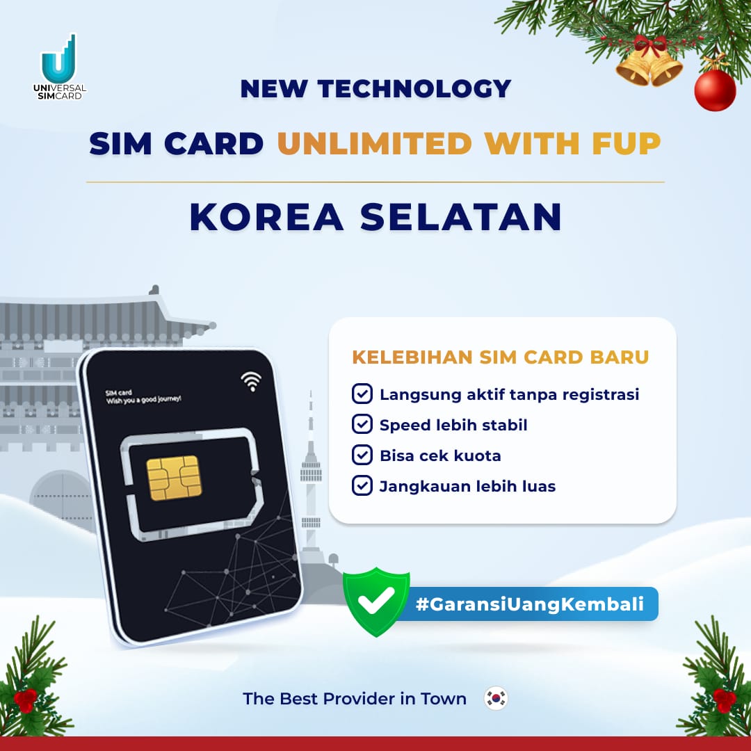 UniSim Simcard KOREA Unlimited with FUP & True Unlimited