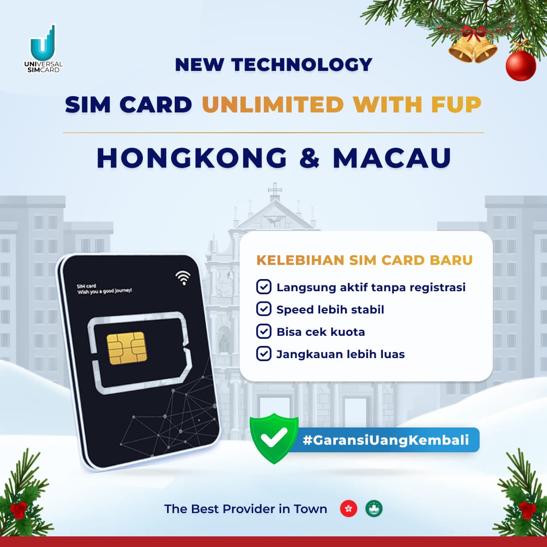Unisim Simcard Hongkong & Macau Unlimited With FUP & True Unlimited
