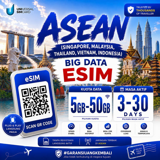 eSIM Asean Big Data (SG, Malay, Thai, Indo, Vietnam) UNISIM