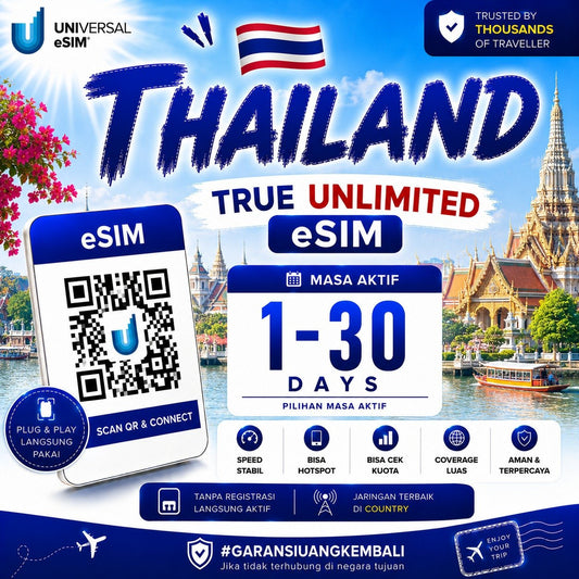 eSIM Thailand True Unlimited UNISIM
